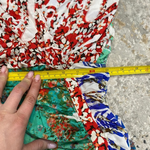 Etro Paisley Printed Ruched Dress Multicolor Viscose IT 42 US 6 Small S Spring - Picture 4 of 13